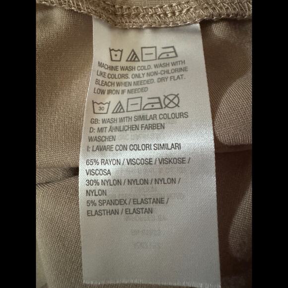 SUSAN‎ GRAVER Everyday Slim Leg Pants Beige Pull On Stretch 3X NWT Comfort - Picture 8 of 9